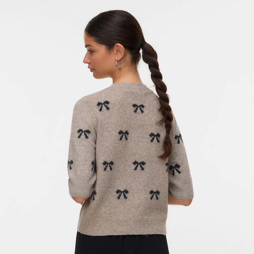 Xhemper VERO MODA VMDOFFY INTARSIA 2/4 O-NK PULLOV