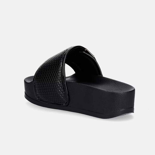Papuqe Liu Jo MYKONOS 04 - SLIPPER PRINTED SPREADING BLACK