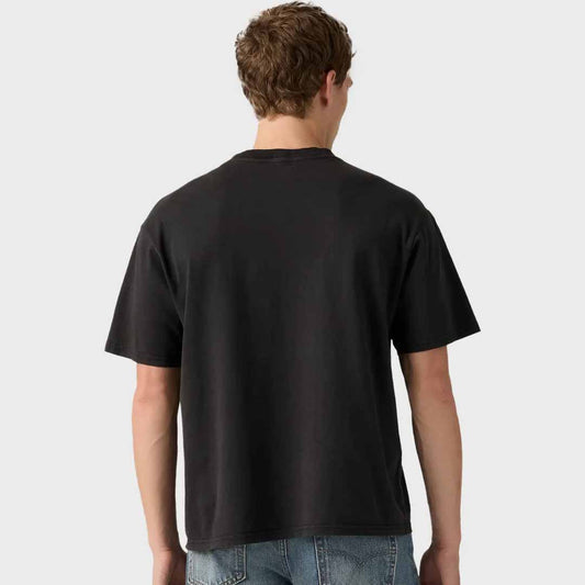 Maicë Levis BOXY SS TEE GARMENT DYE JET BLACK GARME