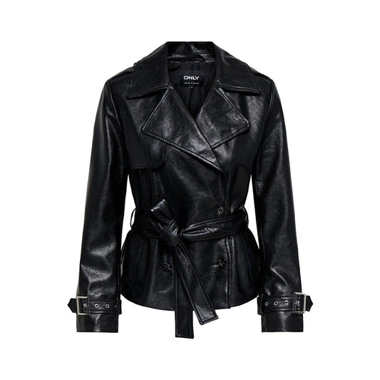 Jakne Only ONLJULIA FAUX LEATHER BELTED JACKET OTW