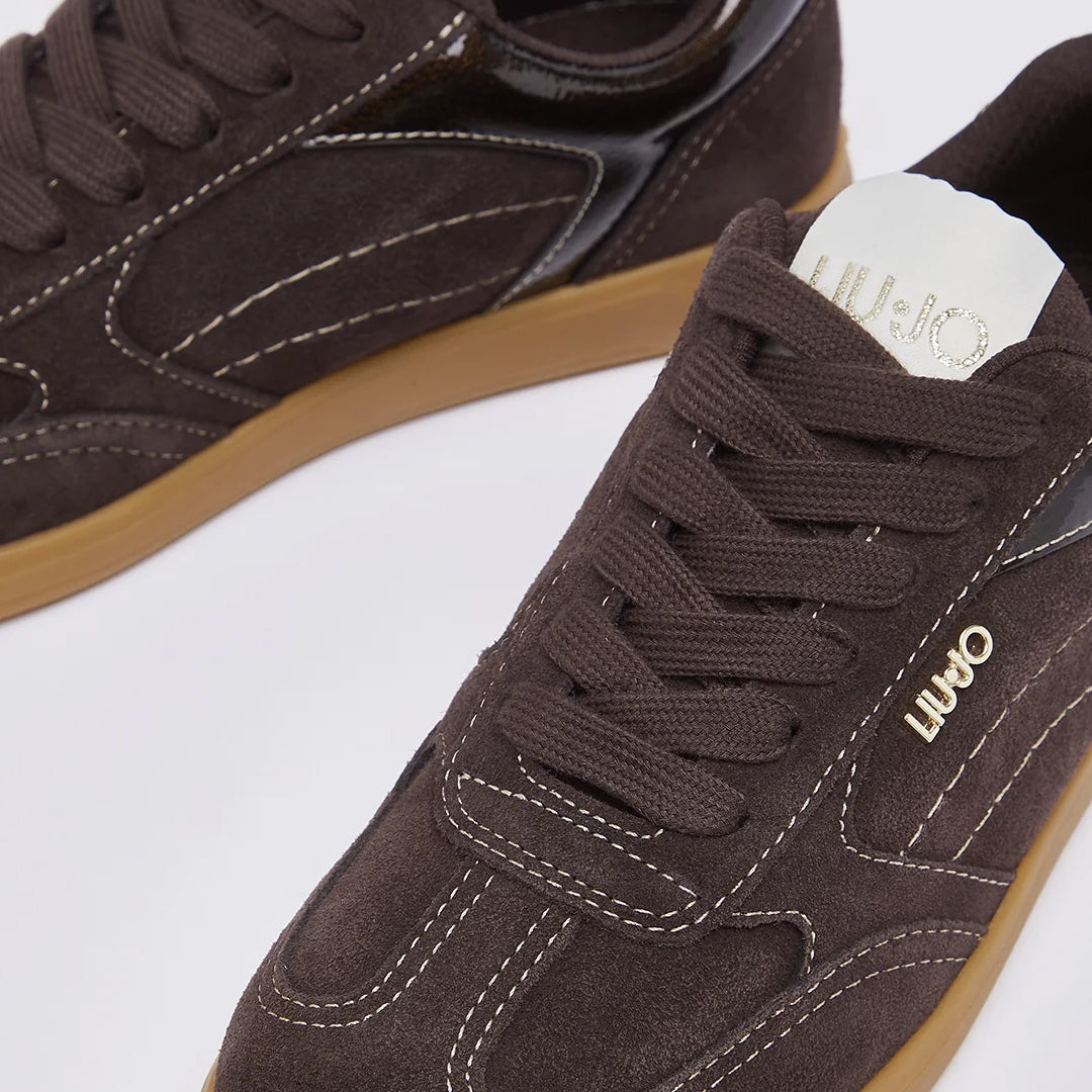 Patikë Liu Jo CONNOR 01 - SNEAKER COW SUEDE/PATENT MOKA 2