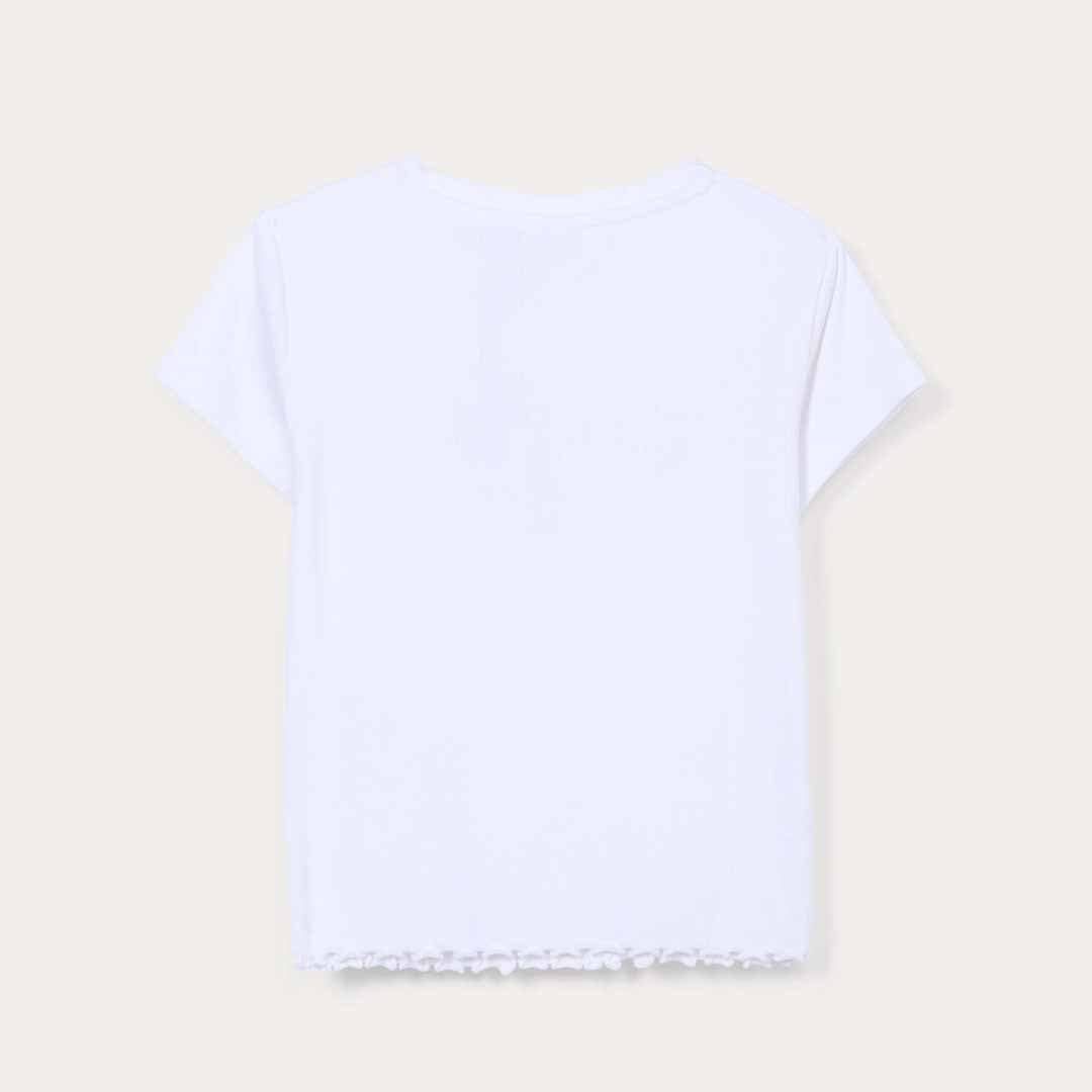 Maicë Blukids T-SHIRT RIB  OPTICAL WHIT