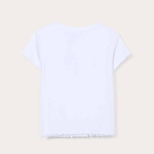Maicë Blukids T-SHIRT RIB  OPTICAL WHIT
