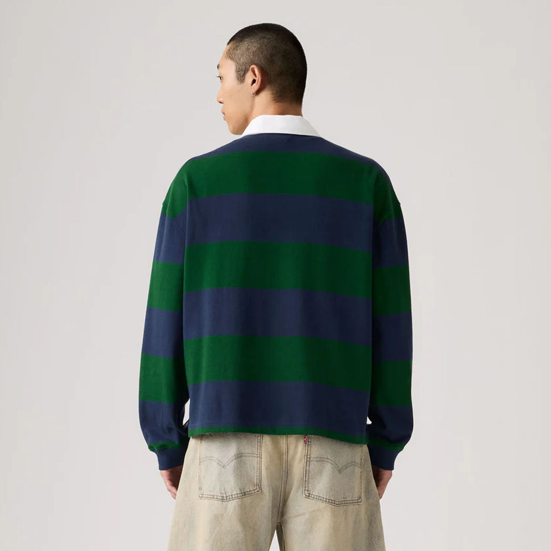 Bluzë LEVIS HUDSON BOXY RUGBY RONAN STRIPE NAVY BL
