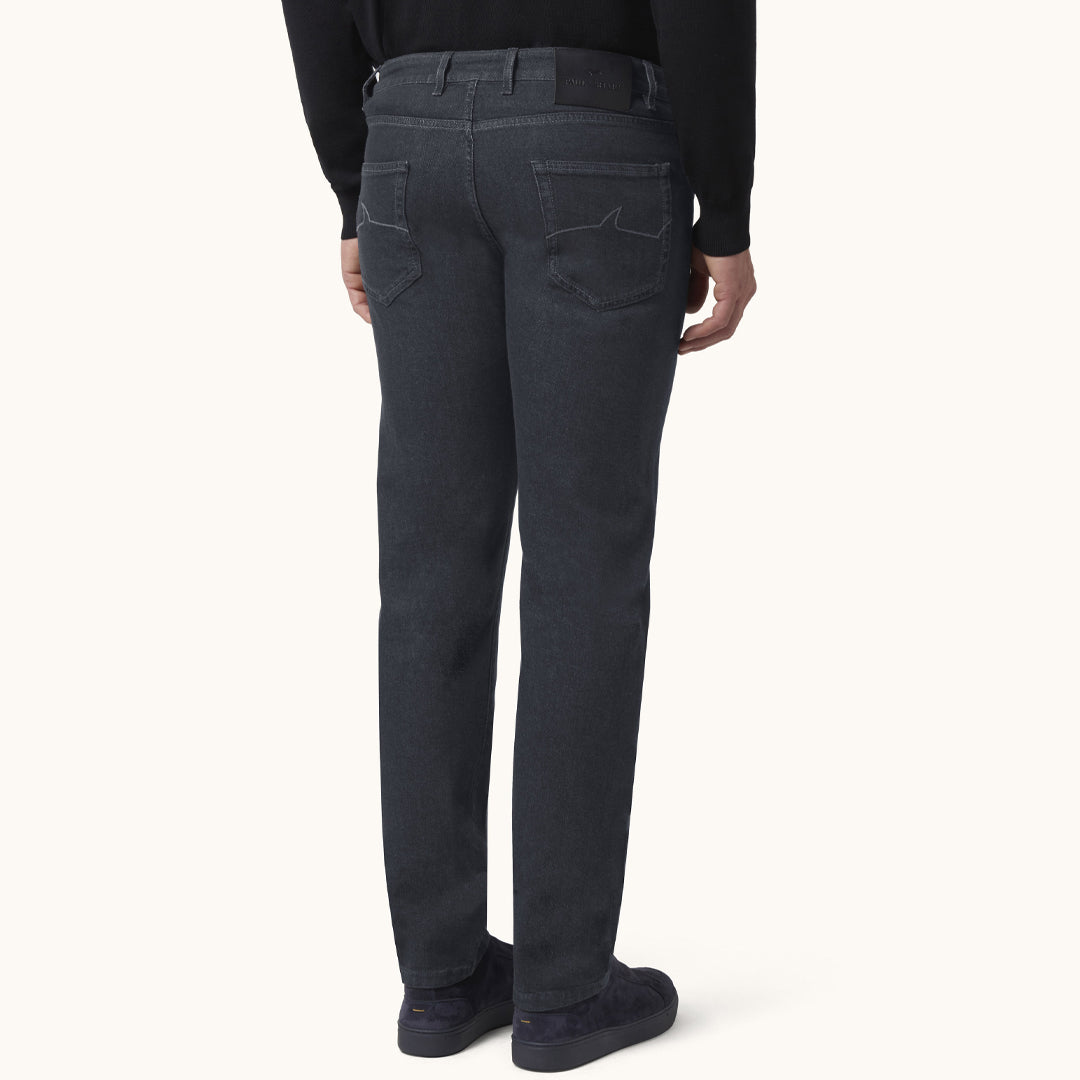 Xhinse Paul & Shark JEANS BLACK RIVET 5 TASCH