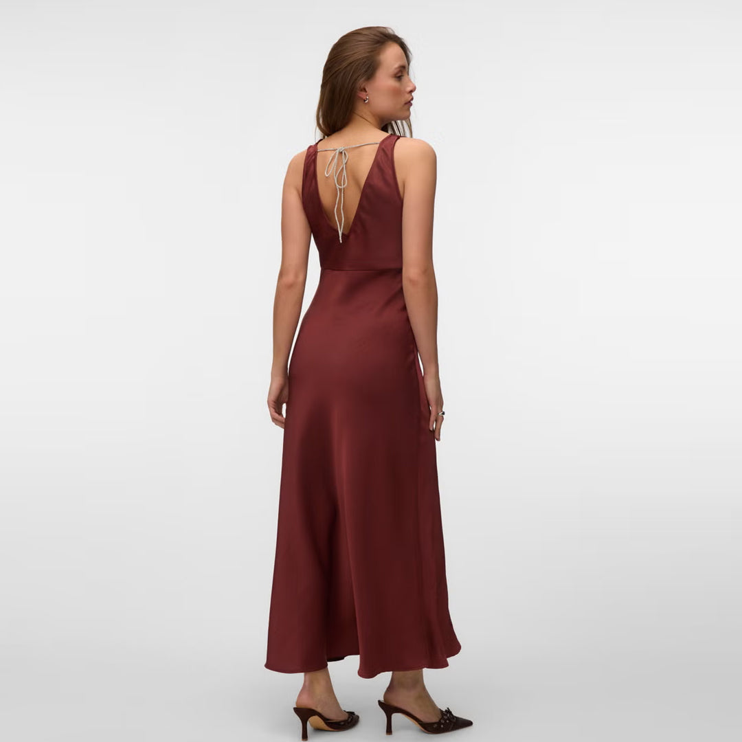Fustan Vero Moda VMMAILKA SL TIE ANKLE DRESS EXP