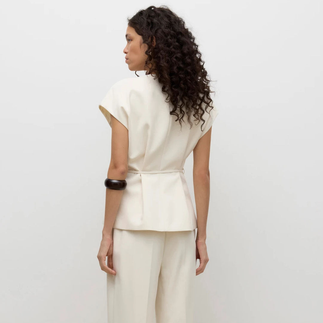 Jelek Vero Moda AWVANNAH V-NECK MIDI WAISTCOAT