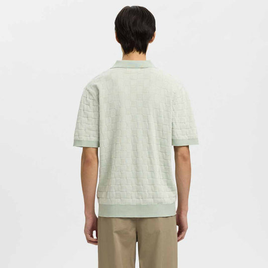 Maicë Selected SLHMILAS SS KNIT RELAXED COLOR OPEN POLO