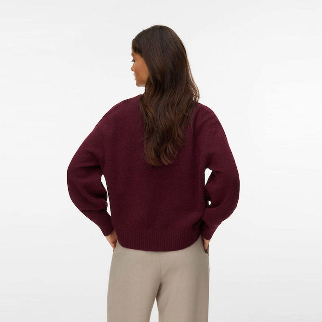 Bluzë VERO MODA VMBOOM LS V-NECK PULLOVER NOOS