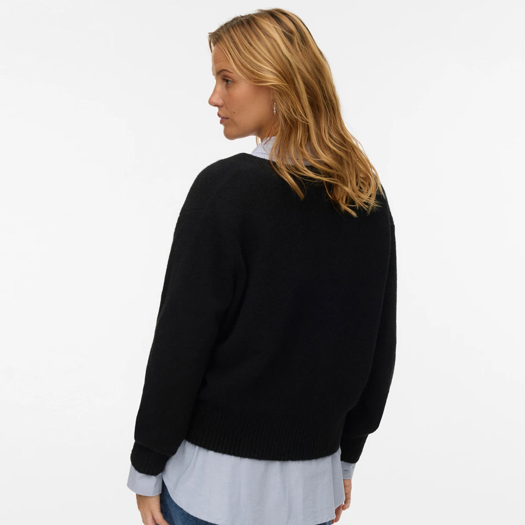 Bluzë VERO MODA VMBOOM LS V-NECK PULLOVER NOOS