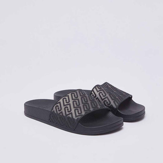 Papuqe Liu Jo KOS 21 - SLIPPER MONOGRAM RUBBERIZED BLACK