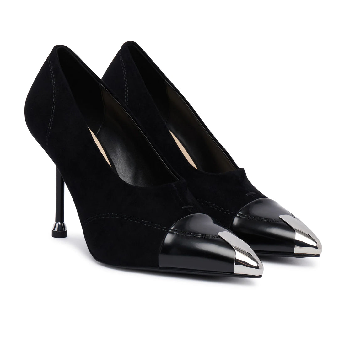 Këpucë Liu Jo DEMI 16 - DECOLLETE KID SUEDE/BOX SPREAD BLACK