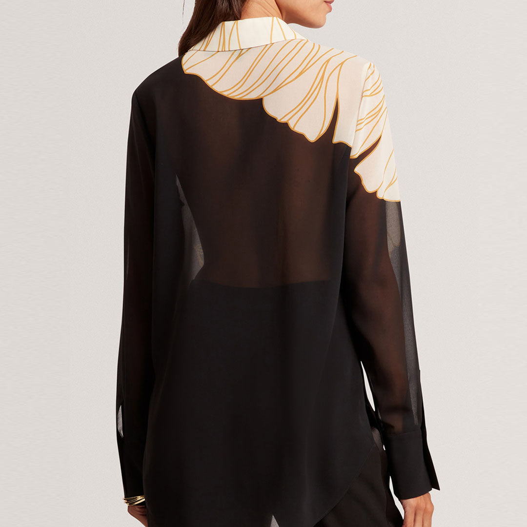 Këmishë Printed Long Line Shirt