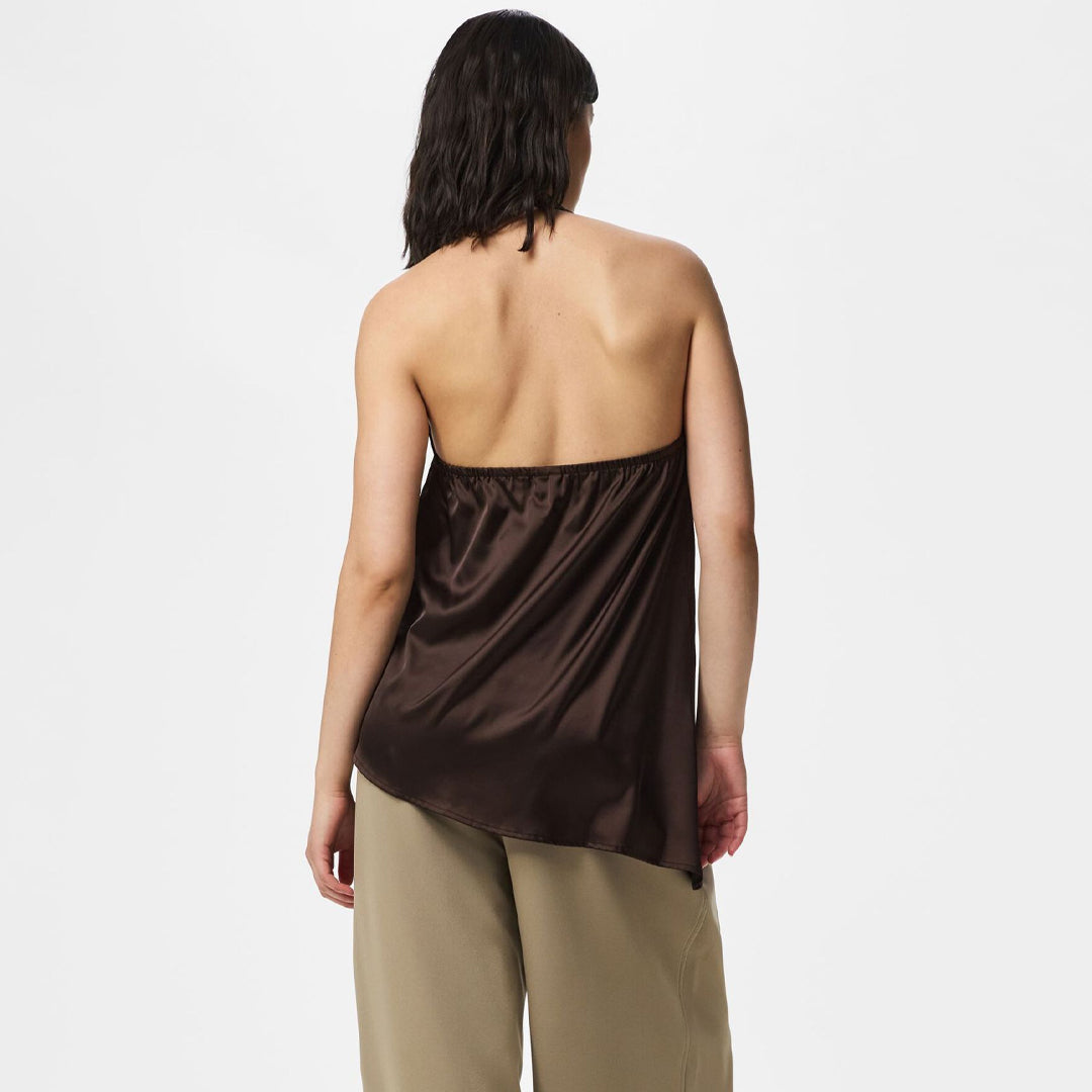 Maicë Pieces PCFESTA HALTERNECK SATINTOP WVN D2D