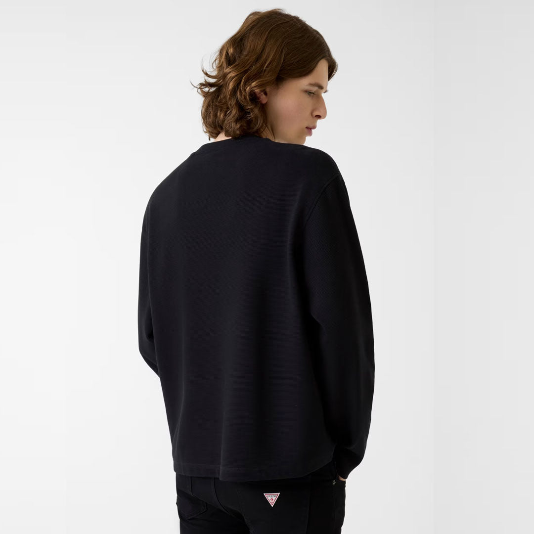Bluzë GUESS JEANS GJ LS BOXY CROPPED OTTOMAN