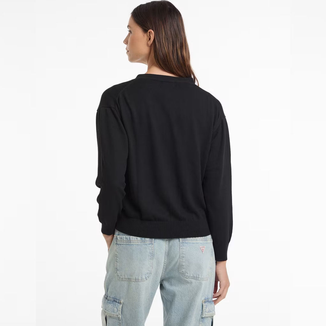 Bluzë GUESS JEANS GJ LS VN MINI TRIANGLE CARDI