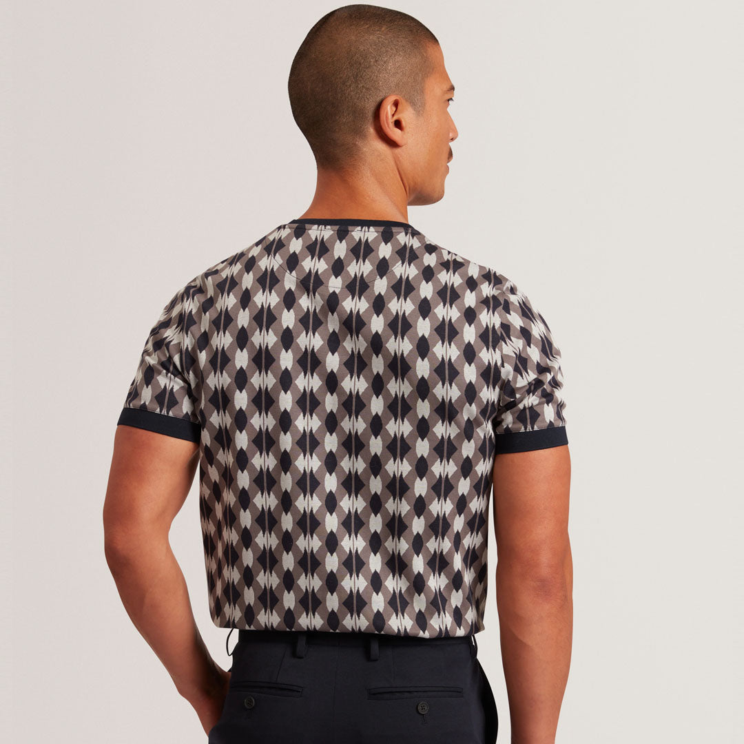 Maicë TED BAKER Ss Geo Jacquard T-Shirt