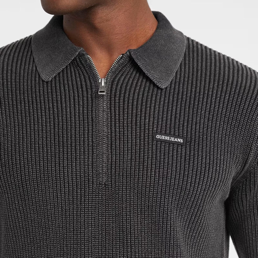 Xhemper GUESS JEANS GJ LS HALF ZIP COLLAR SWTR