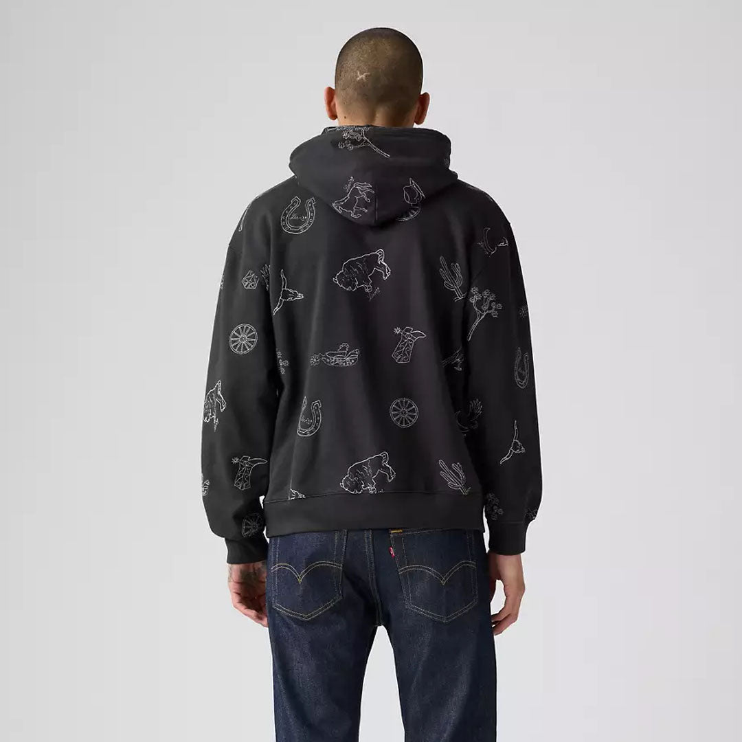 Duks LEVIS RELAXED GRAPHIC PO WESTERN AOP PHANTOM