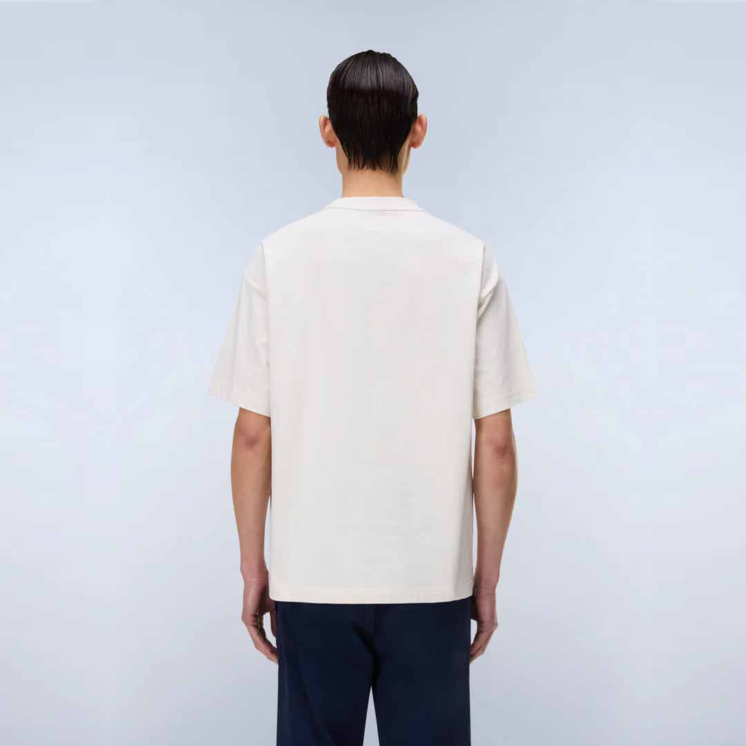 Maicë Napapijri S-ELEVATED LOGO SS WHITE WHISPER