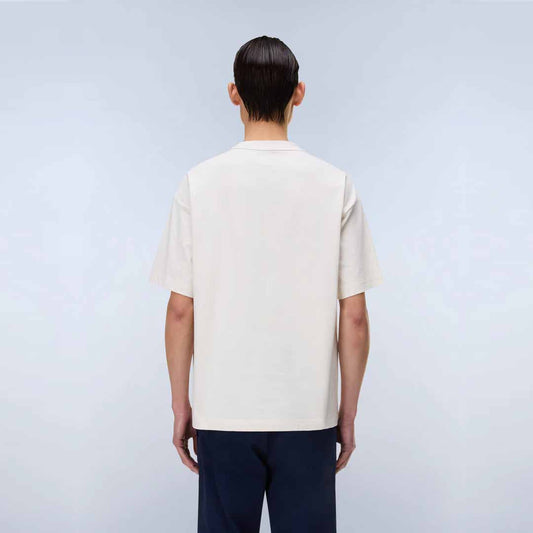 Maicë Napapijri S-ELEVATED LOGO SS WHITE WHISPER