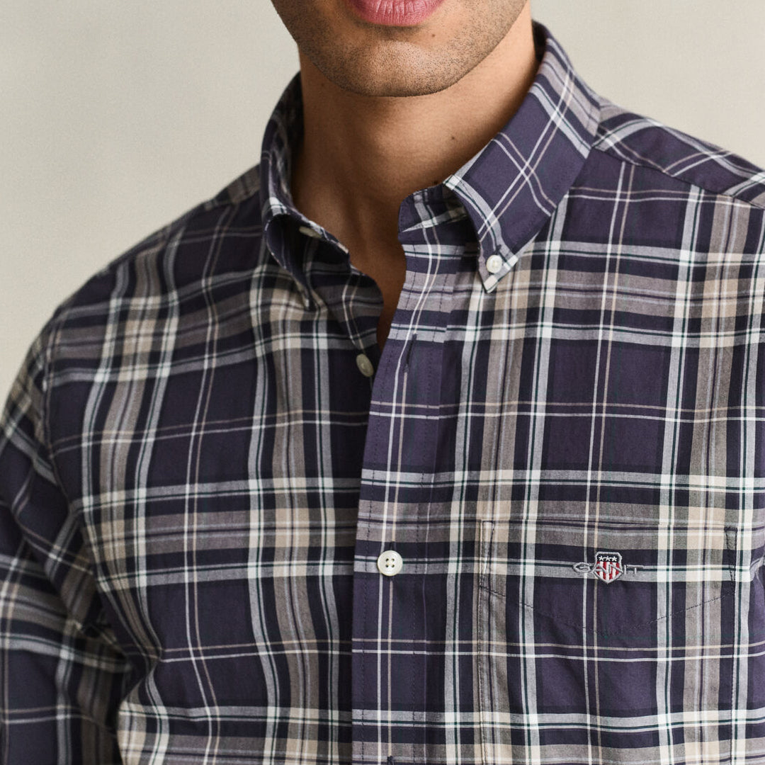 Këmishë Gant REG POPLIN CHECK SHIRT