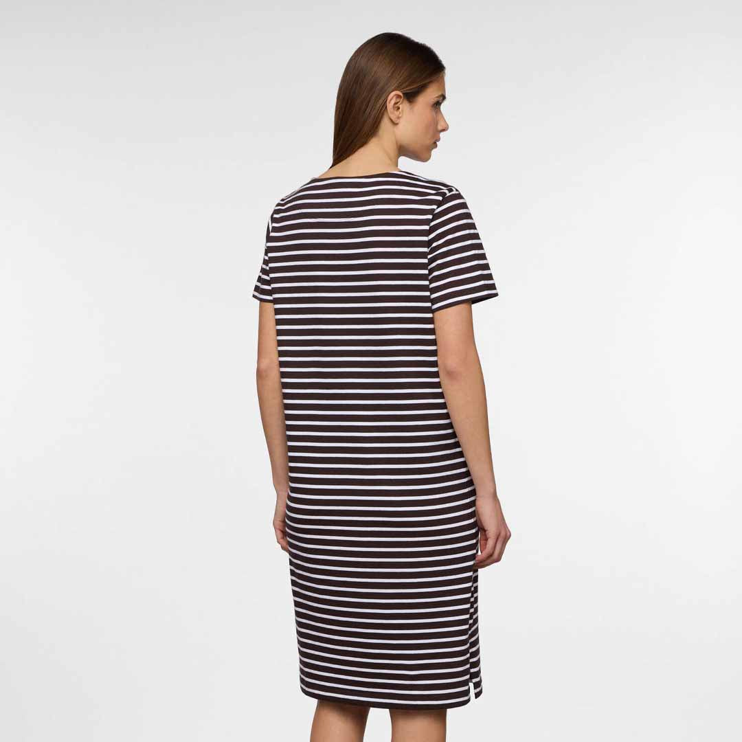 Fustan Upim IW DR20 STRI MARRONE/BIAN