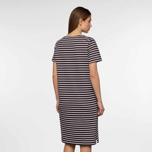 Fustan Upim IW DR20 STRI MARRONE/BIAN