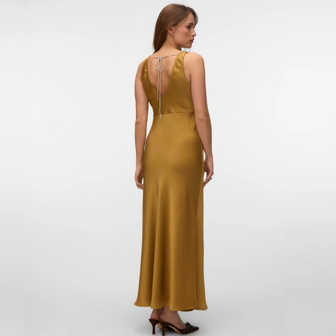 Fustan Vero Moda VMMAILKA SL TIE ANKLE DRESS EXP