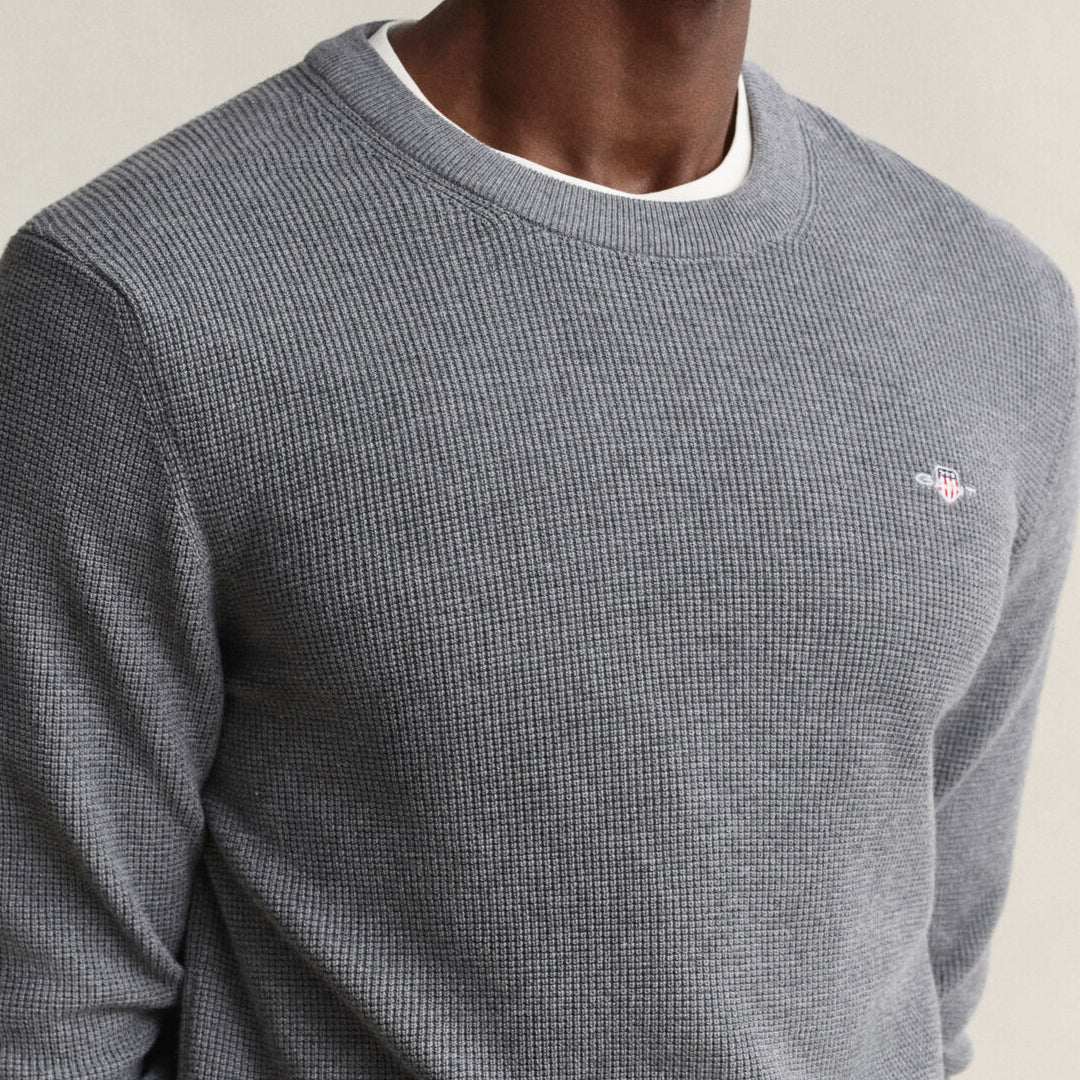 Bluzë Gant WAFFLE KNIT SWEATER