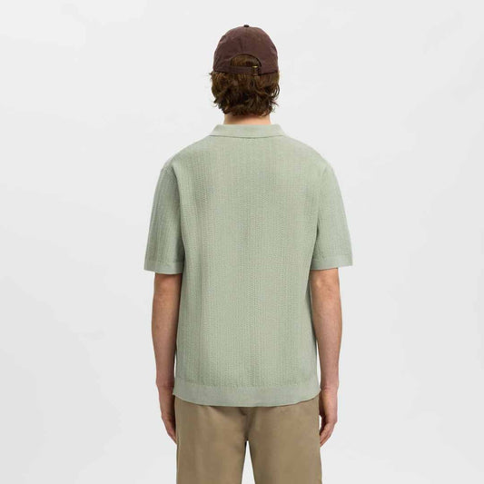 Maicë Selected SLHMATTIS SS LINEN BLEND STRUC POLO NOOS