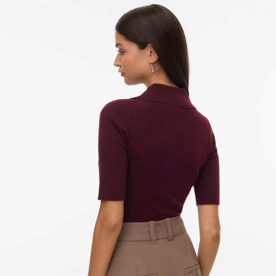 Bluzë VERO MODA VMMARINA 2/4 POLONECK PULLOVER