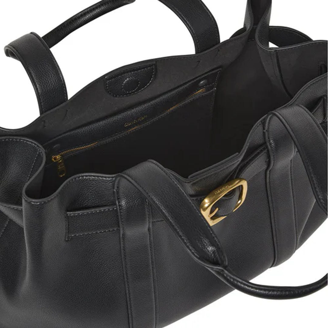 Qantë CALVIN KLEIN BUCKLE MINI TOTE WITH STR