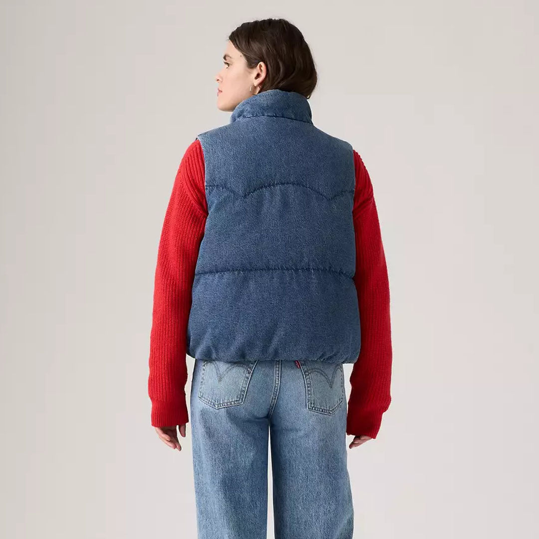 Jelek LEVIS WESTERN BUBBLE VEST CITY WORN OW