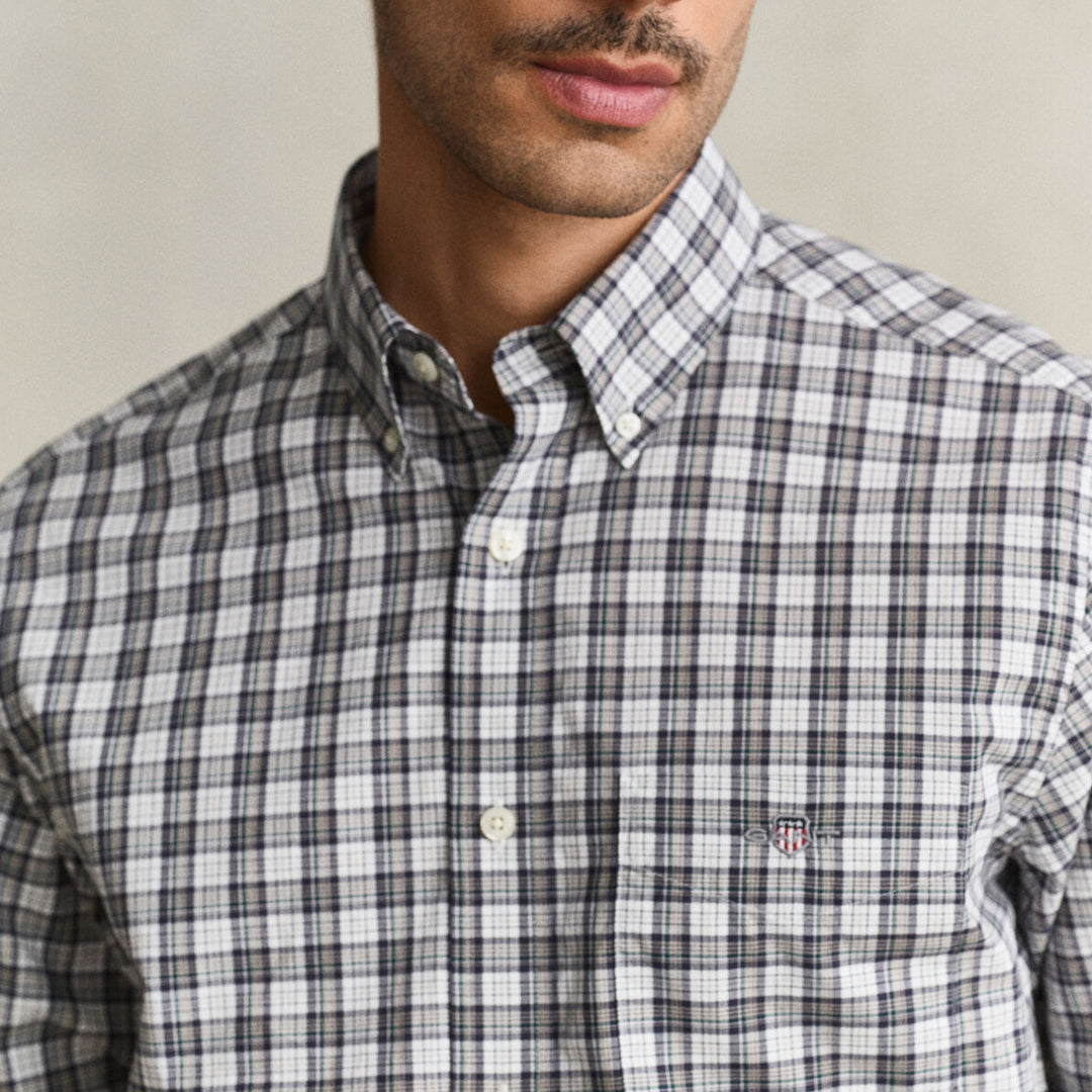 Këmishë Gant REG POPLIN CHECK SHIRT