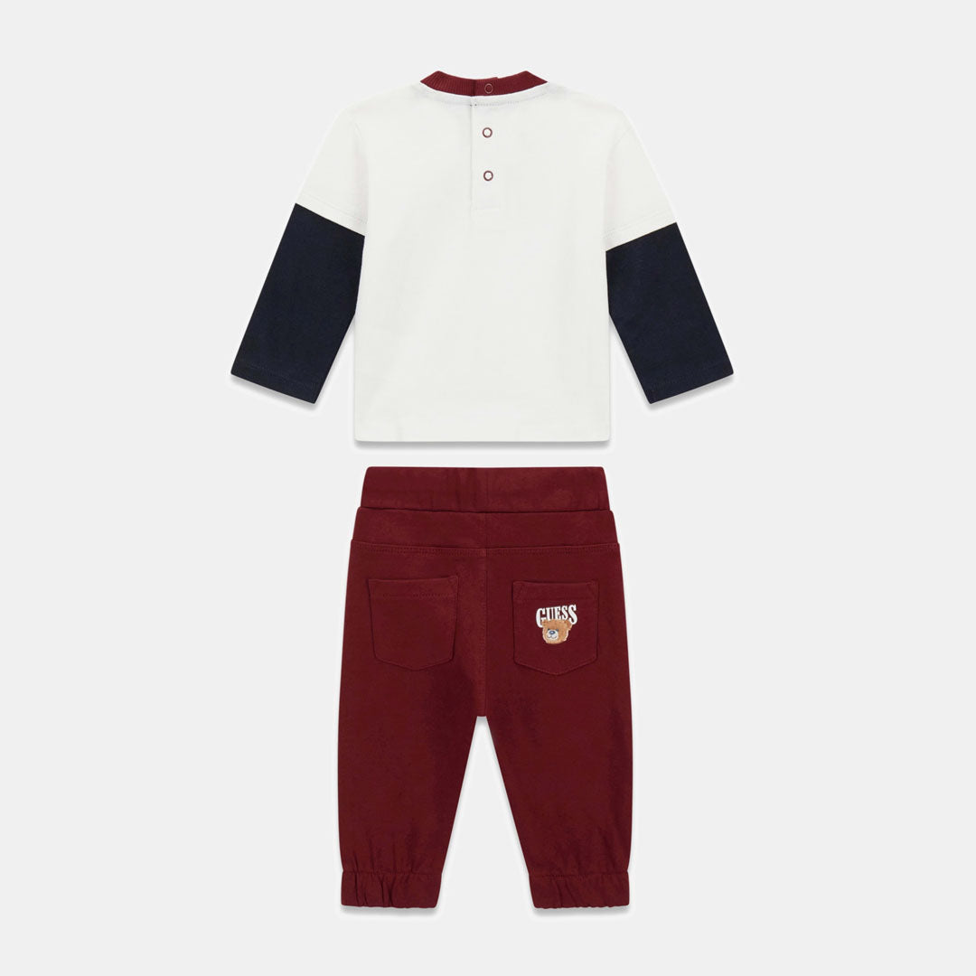 Set GUESS SET LS T-SHIRT+ACTIVE PANTS