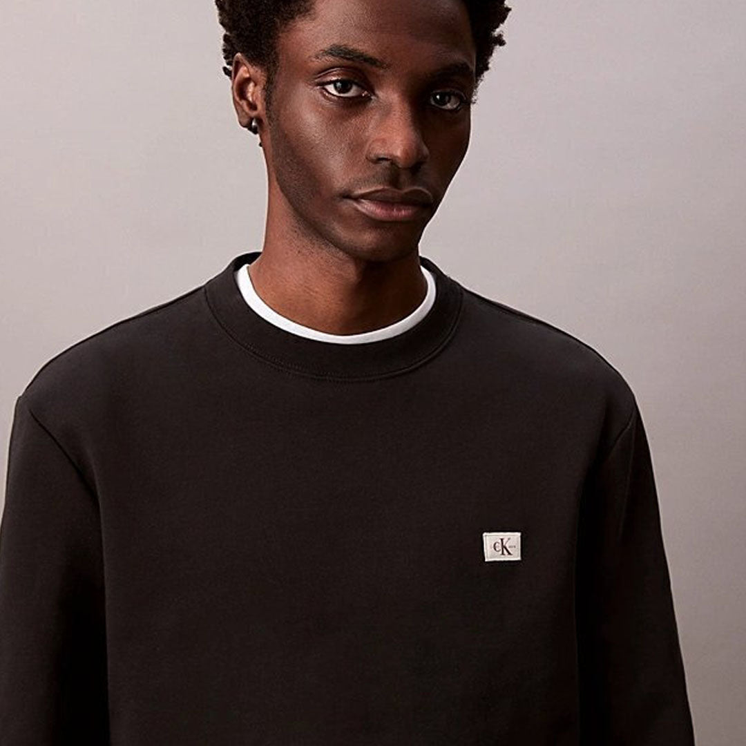 Bluzë Calvin Klein LS EU BADGE 350TERRY CN SWTSHRT