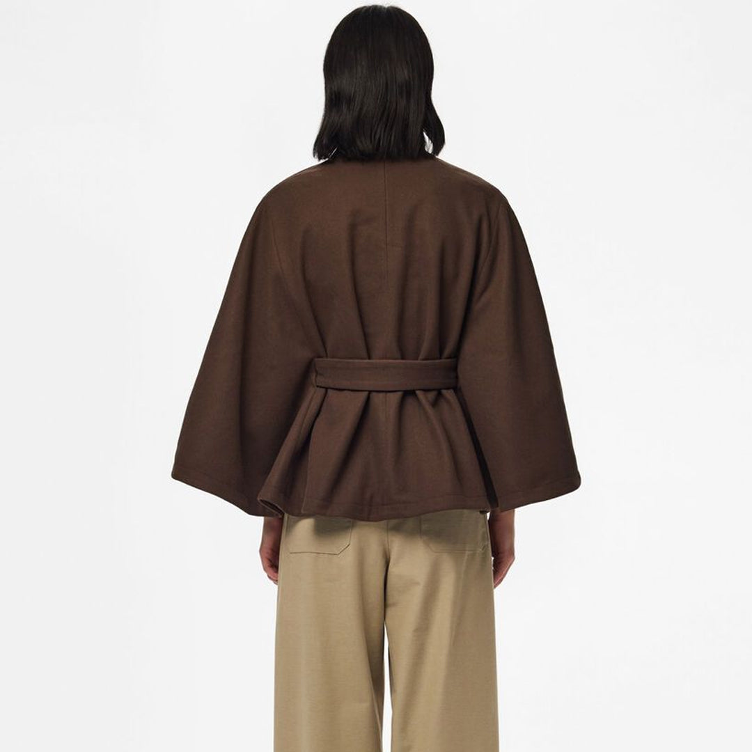 Jakne Pieces PCAIKEN CAPE JACKET W. BELT BC