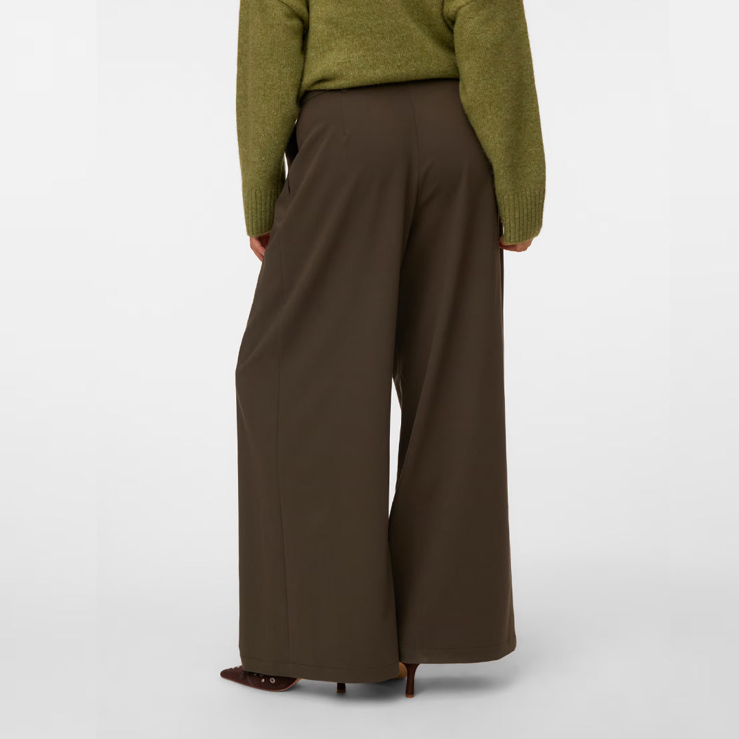 Pantallona Vero Moda VMSTELLA MW WIDE PLEAT PANT N