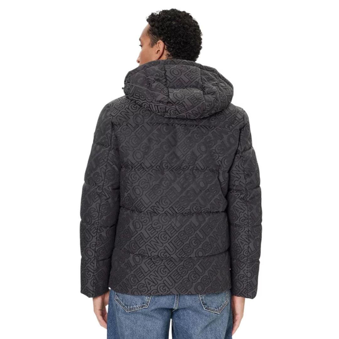 Jakne GUESS ALLOVER LOGO PUFFA JACKET