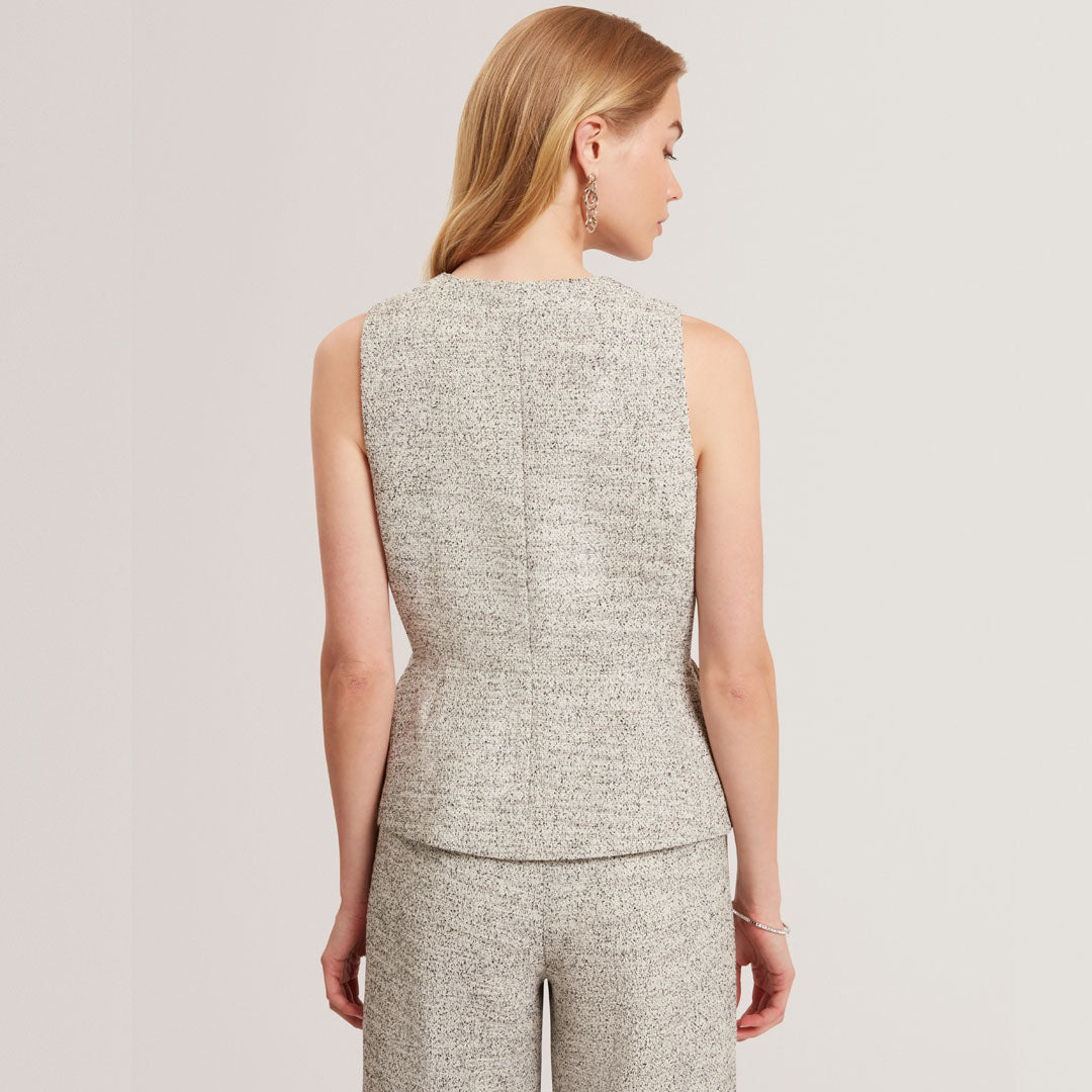 Jelek Tailored Boucle Fitted Waistcoat