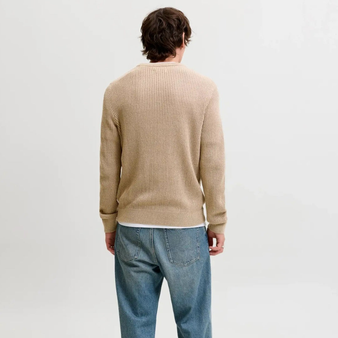 Xhemper Jack & Jones JJPANNEL KNIT CREW NECK AW26