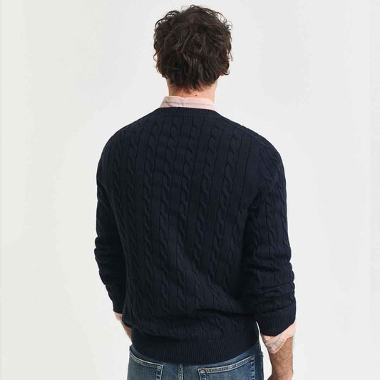 Xhemper GANT COTTON CABLE C-NECK