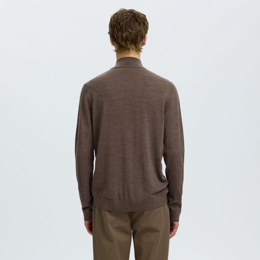 Xhemper Selected SLMTRAY LS KNIT REG MERINO HALF Z