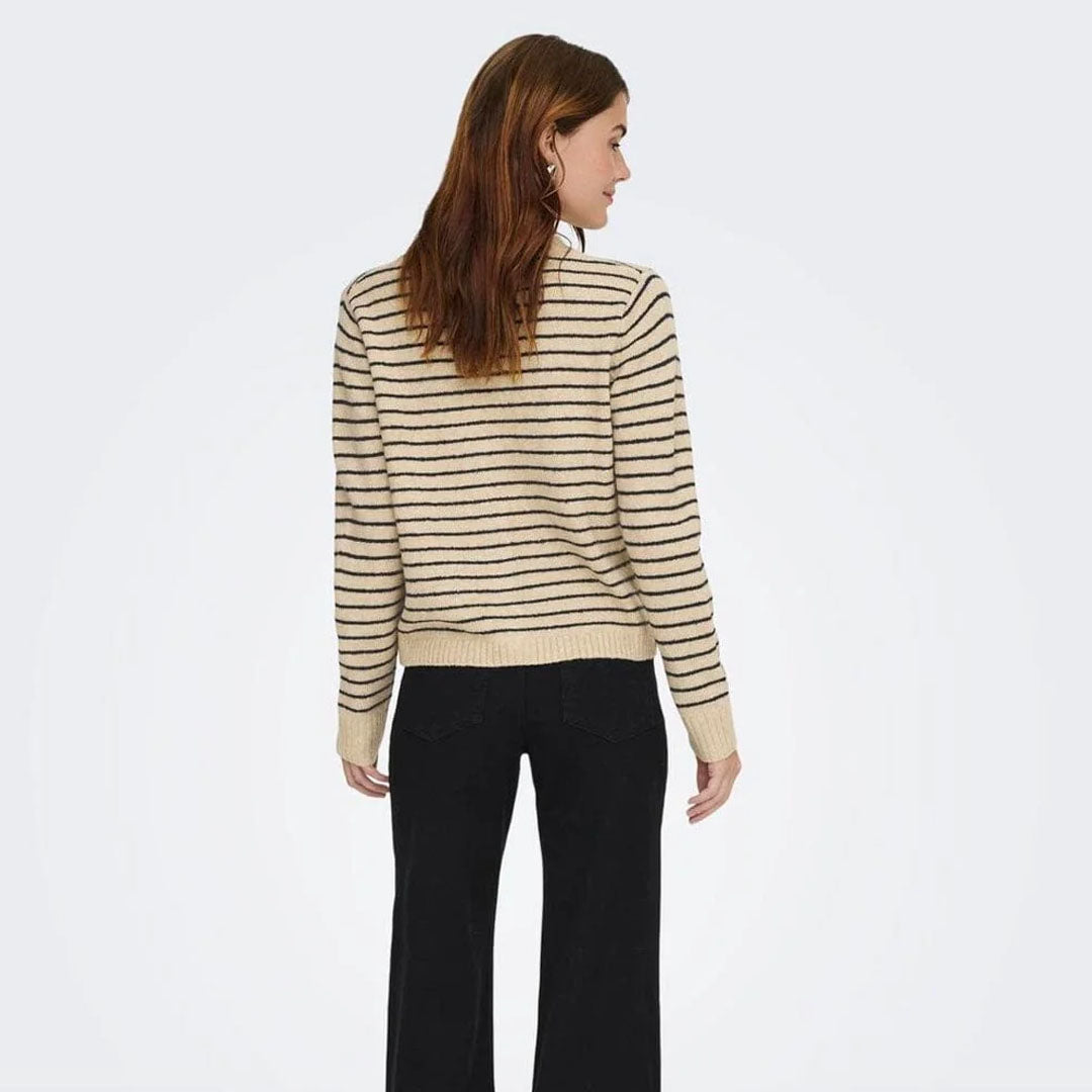 Xhemper ONLY ONLCHESTER LIFE LS STRIPE CARDI CC KN