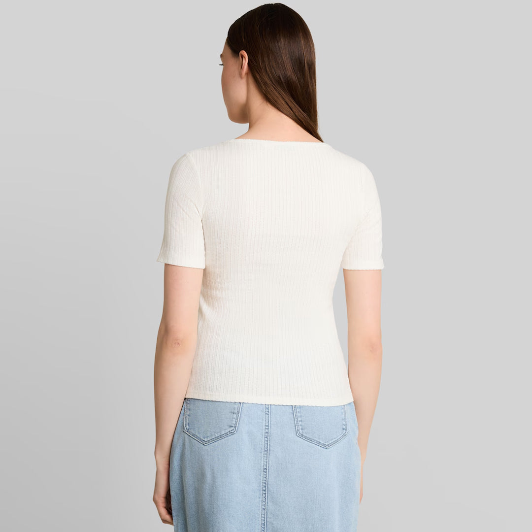 Maicë Tom Tailor pointelle T-shirt