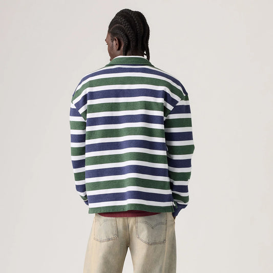 Bluzë Levis CAMERON 1/4 ZIP KOBY STRIPE KOMBU GREE