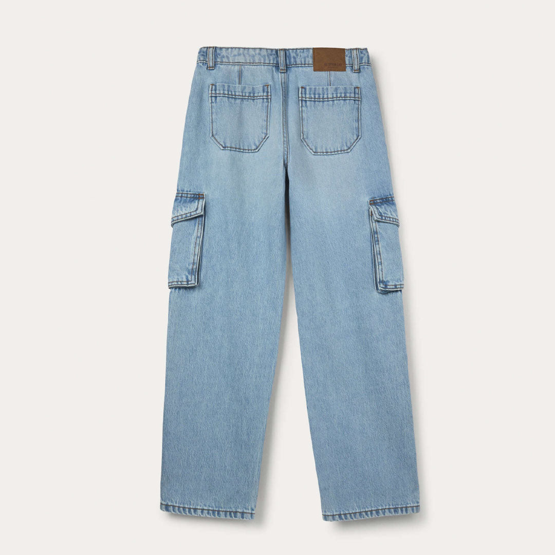 Xhinse Blukids DENIM CARGO  LIGHT BLUE