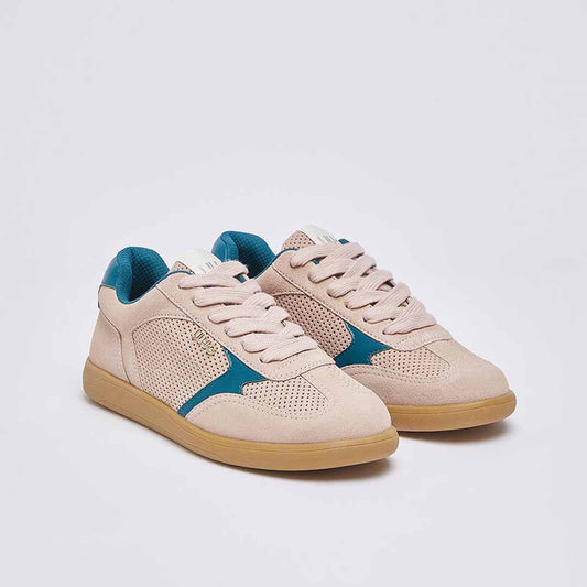 Patikë Liu Jo CONNOR 01 - SNEAKER COW SUEDE/PERFORATED NUDE/MARINE