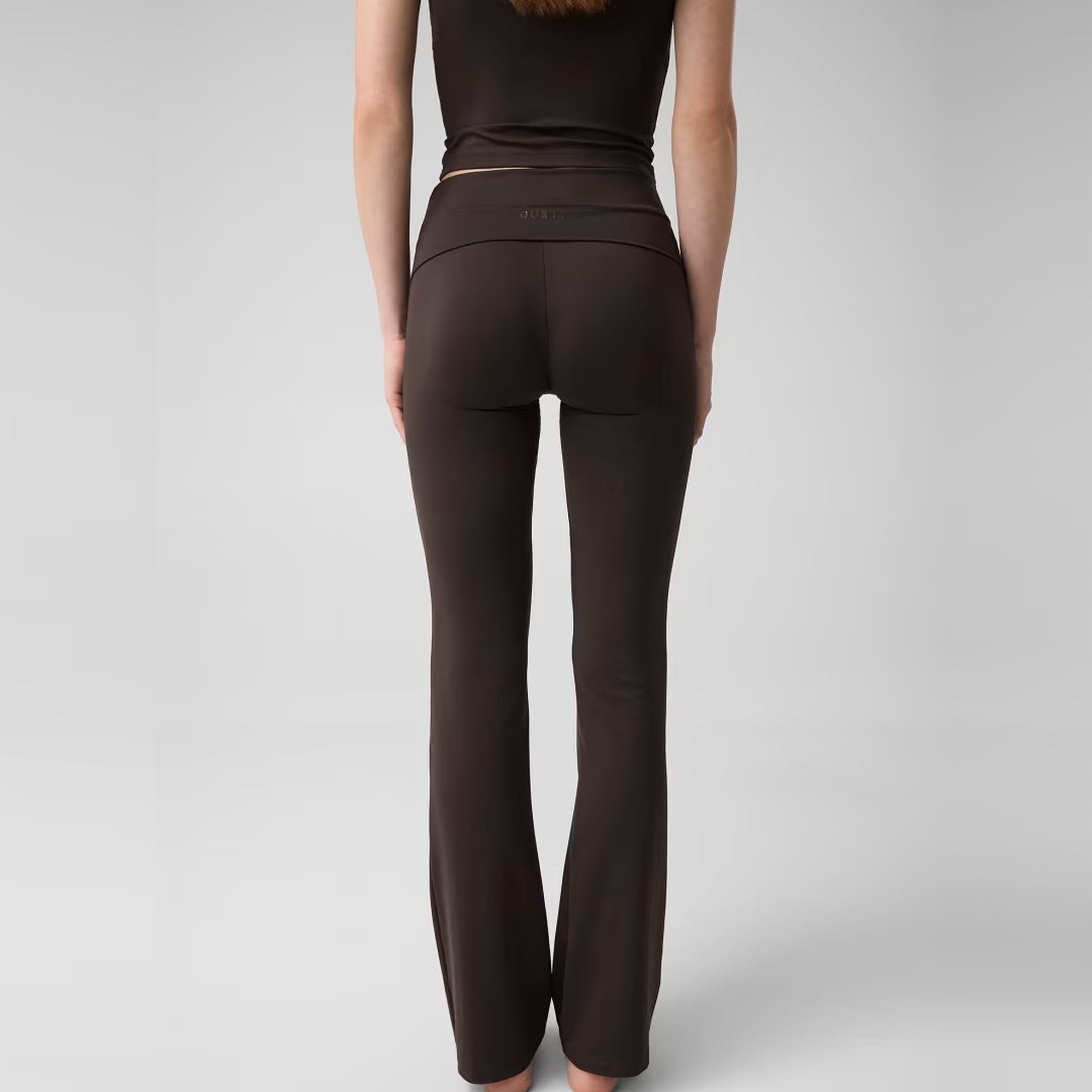 Pantallona Guess LOTUS MINI FLARED LE